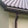 Lindab Steel Downpipe Bend with Socket 70 - 120mm Coffee Brown