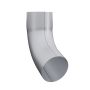 Lindab Magestic Steel Downpipe Bend with Socket 70 - 75mm Galvanised