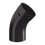 Lindab Steel Downpipe Bend with Socket 45 - 100mm Coffee Brown