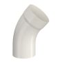 Lindab Steel Downpipe Bend with Socket 45 - 87mm Antique White