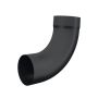 Lindab Steel Downpipe Bend with Socket 85 - 100mm Matte Black