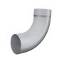 Lindab Steel Downpipe Bend with Socket 85 - 87mm Silver Metallic