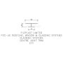 FloPlast Shiplap Cladding Centre Joint Trim - 5mtr White