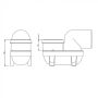 FloPlast Drainage Low Back P Trap Gully Outlet - 90 Degree x 110mm