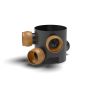 FloPlast Inspection Chamber Base 3 Adjustable Inlets - 45 Degree x 300mm Diameter