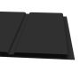 300mm Black Smooth Hollow Soffit Board - 10mm x 5mtr