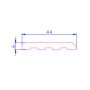 PVC Architrave - 45mm x 5mtr White