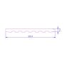 PVC Architrave - 90mm x 5mtr Rosewood
