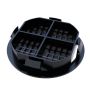 Circular Soffit Vent - Black Smooth