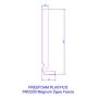 200mm White Ogee Fascia Board - 18mm x 5mtr