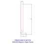225mm White Ogee Fascia Board - 18mm x 5mtr