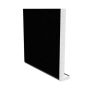 400mm Black Ash Woodgrain Fascia Box End Board - 18mm x 1.25mtr