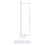 250mm White Ogee Fascia Capping Board - 10mm x 5mtr