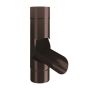 Lindab Steel Adjustable Diverter - 100mm Coffee Brown