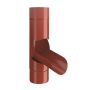 Lindab Steel Adjustable Diverter - 100mm Tile Red