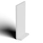 225mm White Fascia Capping Board - 10mm x 5mtr