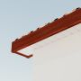300mm Rosewood Woodgrain Fascia Capping Board - 10mm x 5mtr - Pack of 2