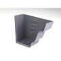 Cast Iron Moulded Ogee Gutter Right Hand External Stopend - 100mm Primed