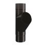 Lindab Steel Downpipe Branch 75mm - 75mm Black