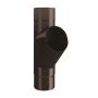 Lindab Steel Downpipe Branch 75mm - 75mm Coffee Brown