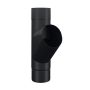 Lindab Steel Downpipe Branch 75mm - 75mm Matte Black