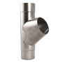 Lindab Magestic Steel Downpipe Branch 75mm - 75mm Galvanised