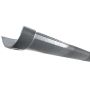 Cast Iron Beaded Half Round Gutter - 115mm x 1829mm Primed
