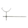Cast Iron Beaded Half Round Gutter Rise & Fall Bracket - 115mm Galvanised