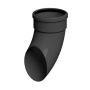 FloPlast 110mm Industrial/Xtraflo Downpipe Kit - Hopper - Black