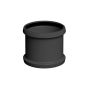 FloPlast 110mm Industrial/Xtraflo Downpipe Kit - Swan Neck w Access Pipe - Black