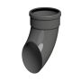 FloPlast 110mm Industrial/Xtraflo Downpipe Kit - Swan Neck w Access Pipe - Grey