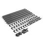 FloPlast 20mtr 170mm Industrial/Xtraflo Gutter Kit - Standard - Grey