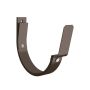 Lindab Steel Gutter 70mm Flex-Fit Fascia Bracket - 125mm Brown