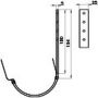 Lindab Steel Gutter 180mm Flex-Fit Rafter Bracket - 100mm Silver Metallic