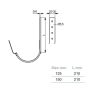 Lindab Magestic Steel Gutter 210mm Flex-Fit Rafter Bracket - 125mm Galvanised