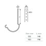 Lindab Steel Gutter 150mm Rafter Bracket - 150mm Black