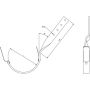 Lindab Steel Gutter Side Fix Rafter Bracket - 150mm Matte Black