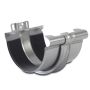 Galeco Steel Gutter Union with Bracket - 135mm Galvanised