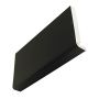 404mm Black Ash Woodgrain Fascia Box End - 18mm x 1.25mtr