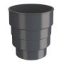 Lindab Steel Drain Connector - Graphite
