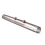 Lindab Steel Rod Access Downpipe - 75mm x 1mtr Silver Metallic
