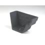 Cast Iron Notts Ogee Gutter Right Hand External Stopend - 115mm Primed