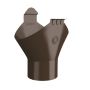 Lindab Steel Gutter Outlet 87mm - 150mm Brown