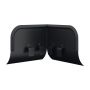 Lindab Steel Gutter Corner Overflow Protector - Matte Black