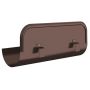 Lindab Steel Gutter Straight Overflow Protector - 150mm Coffee Brown