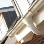 Lindab Steel Gutter Corner Overflow Protector - Antique White
