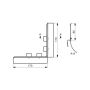 Lindab Steel Gutter Corner Overflow Protector - Antique White