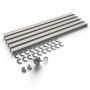 Galeco PVC Half Round Gutter Kit Grey - 150mm