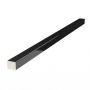 Galeco Square PVC Socket Downpipe Kit Black - 80mm Diameter