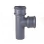 Cast Iron Round Downpipe Branch - 92.5 Degree x 65mm Primed
